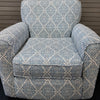 Loft Living Swivel Chair Blue Dimension Pattern (2 in stock)