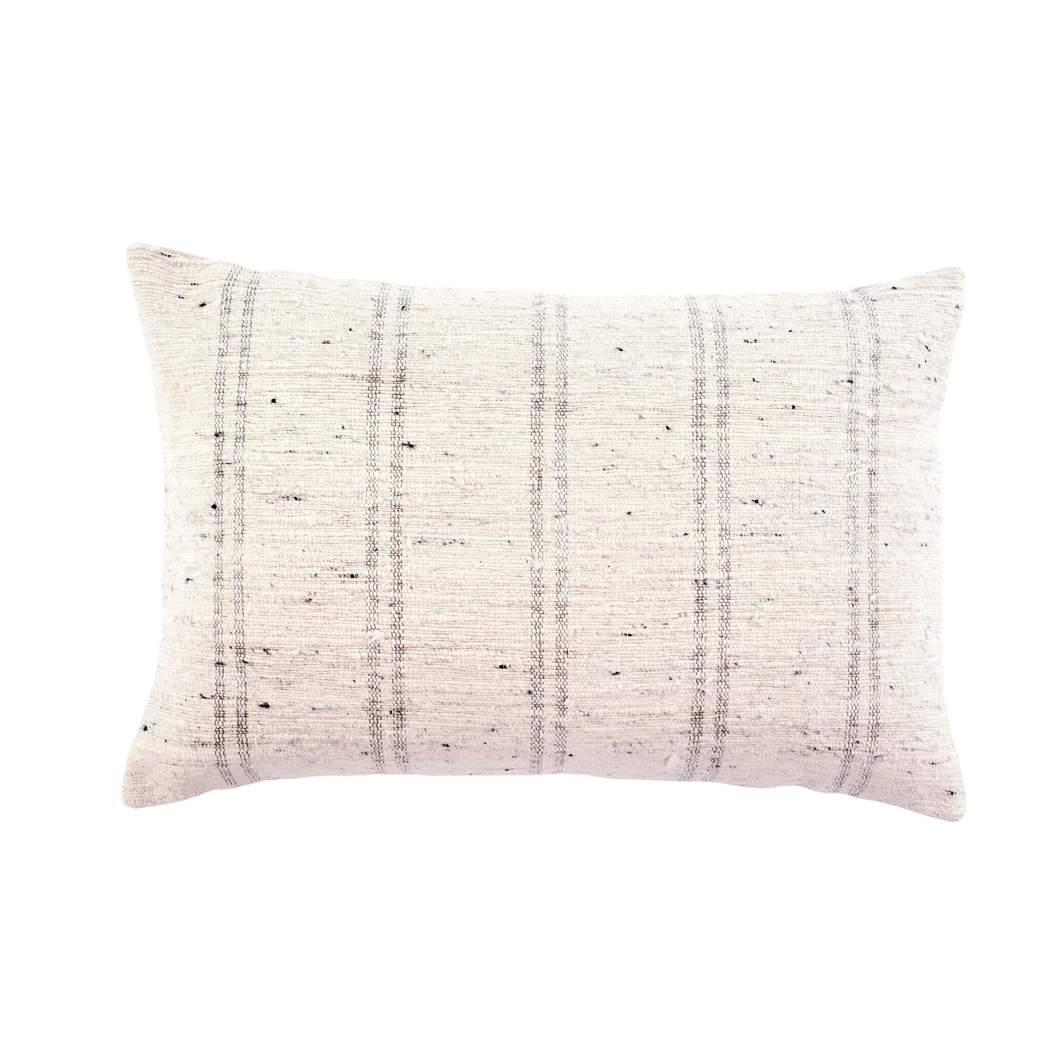 Luca Slub Grey Cushion 16x24