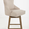 Lucy Swivel Counter Stool Natural Base/Biscuit Fabric (7 in stock)