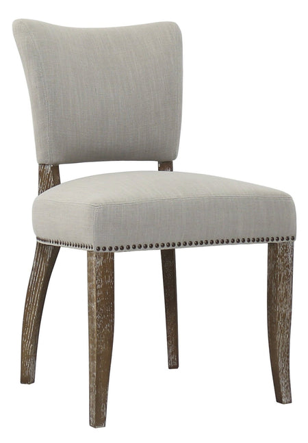 Luther Dining Side Chair Oyster Fabric