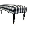 Margaret Bench buffalo check black/cream (qty of 1 in stock)