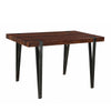 Marvin Wood and Iron Base Table