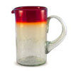 Maya Red Hand Blown Mexican Glass Pitcher (2 in stock)