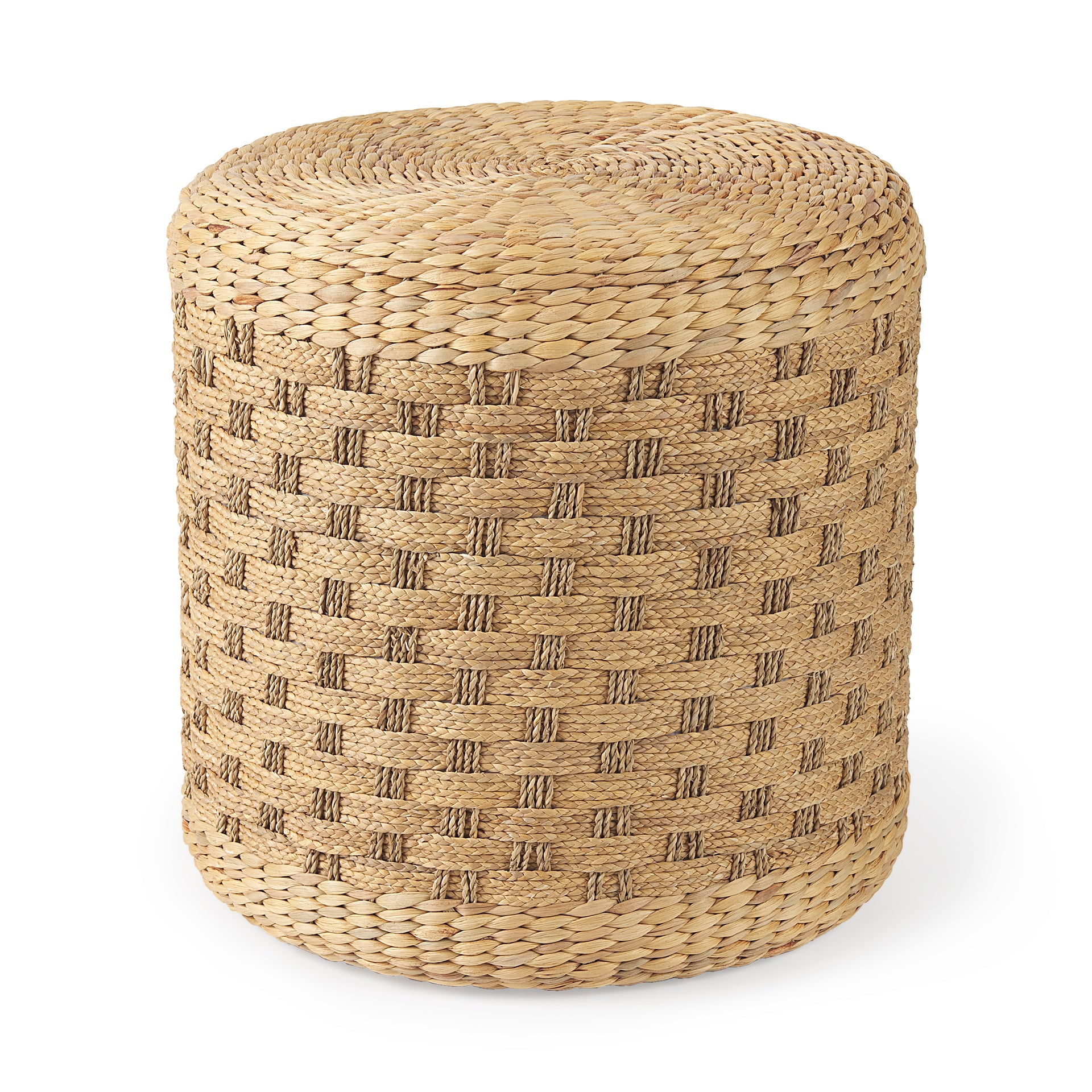 Michelle Round Seagrass Pouf