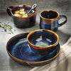 Midnight Blue Reactive Glaze Stoneware Bowl (12 in stock)