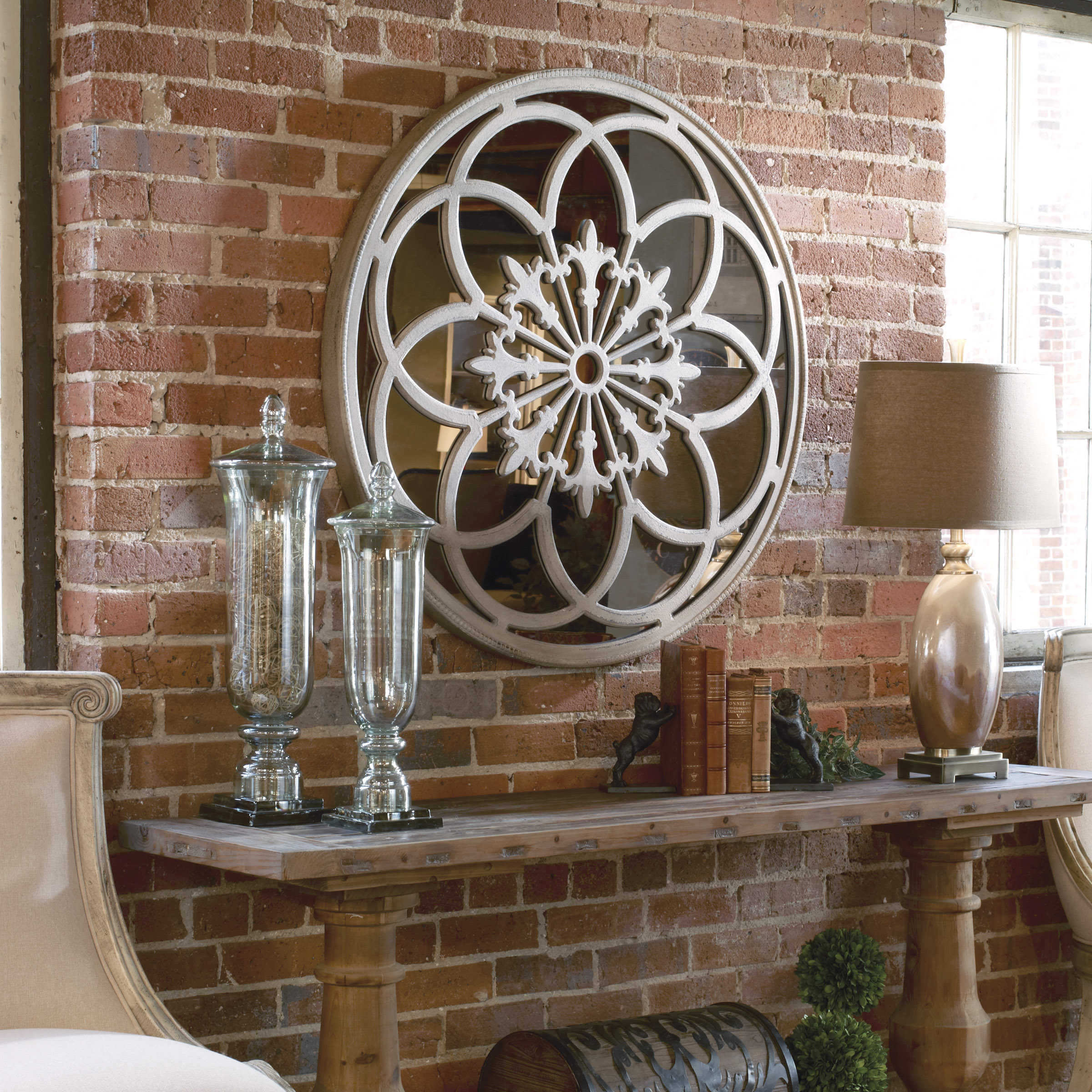 Mirror - Conselyea Mirrored Wall Decor Round  40" (1 in stock)
