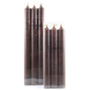 Mocha Twilight Boxed set of 6 10" unscented taper candles