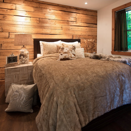 Montana Faux Fur Comforter 3 pc Set Queen (1 set in stock)