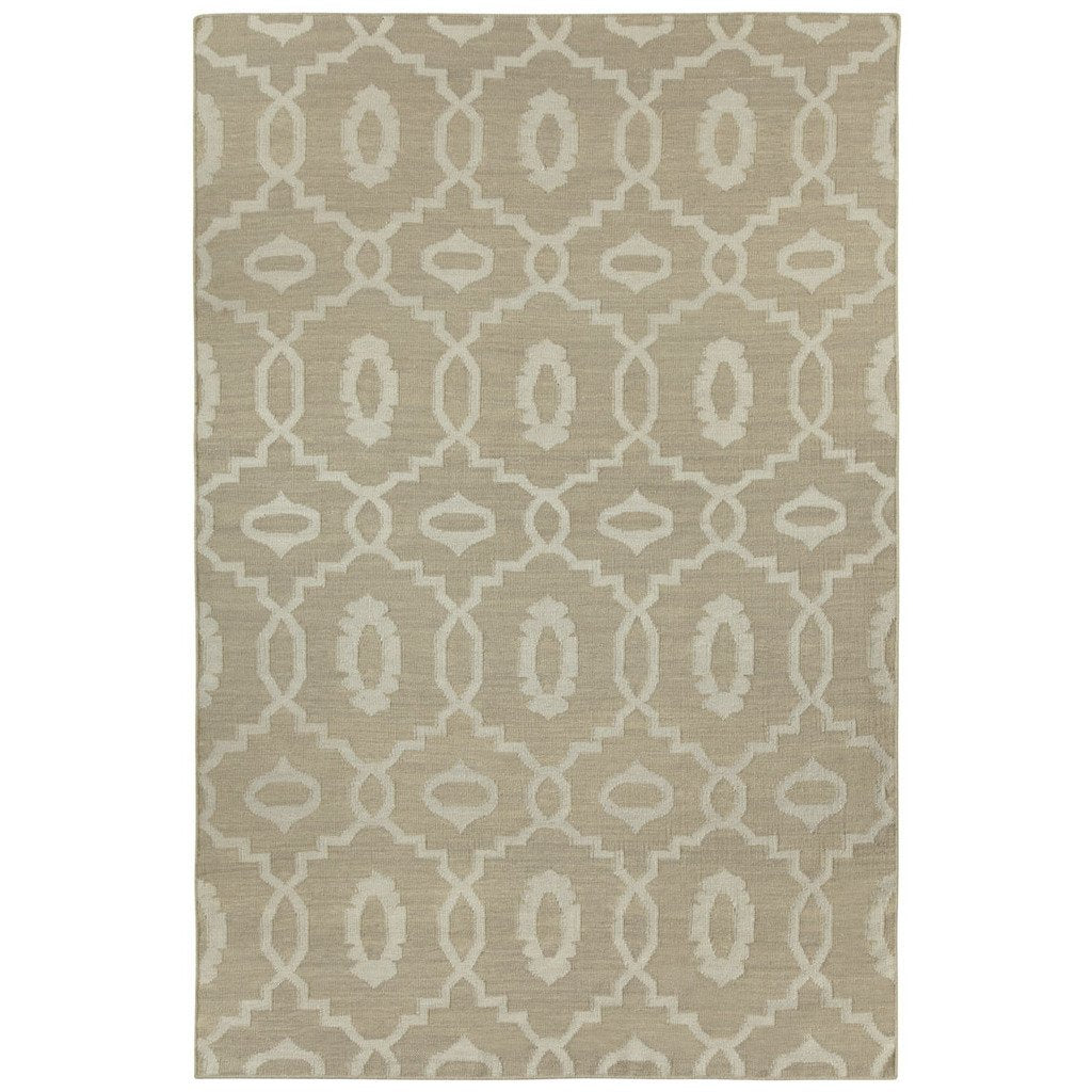 Moor Stone Flatwoven Wool Rug 5' x 8' (1 in stock)