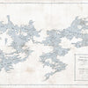 Map Motorboat Guide of Muskoka Lakes Unframed Canvas 68 x36 (1 in stock)
