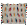 Multi Dot with Tassels Throw