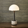 Mushroom Gray Travertine Lamp (1 in stock)