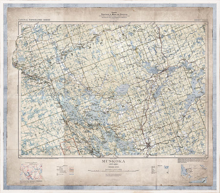 Map -  Historic Muskoka Map 1937