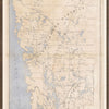 Map of Muskoka and Parry Sound District  framed with glass (1 in stock)