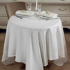 Stain resistant Tablecloth from France Comtesse Blanche 93inch round (1 in stock)