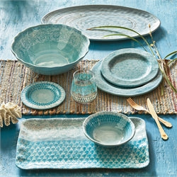 Neela Acqua melamine Apetizer Plates set of 4 (2 sets  in stock)