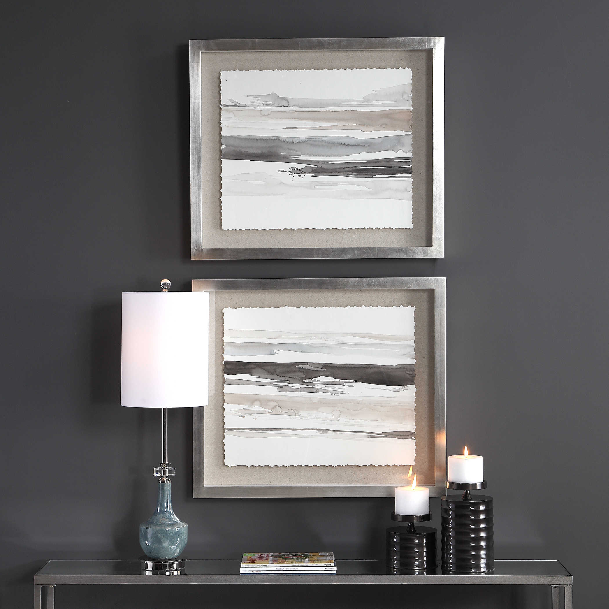 Neutral Landscape Framed Prints set of 2 (1 set in stock)