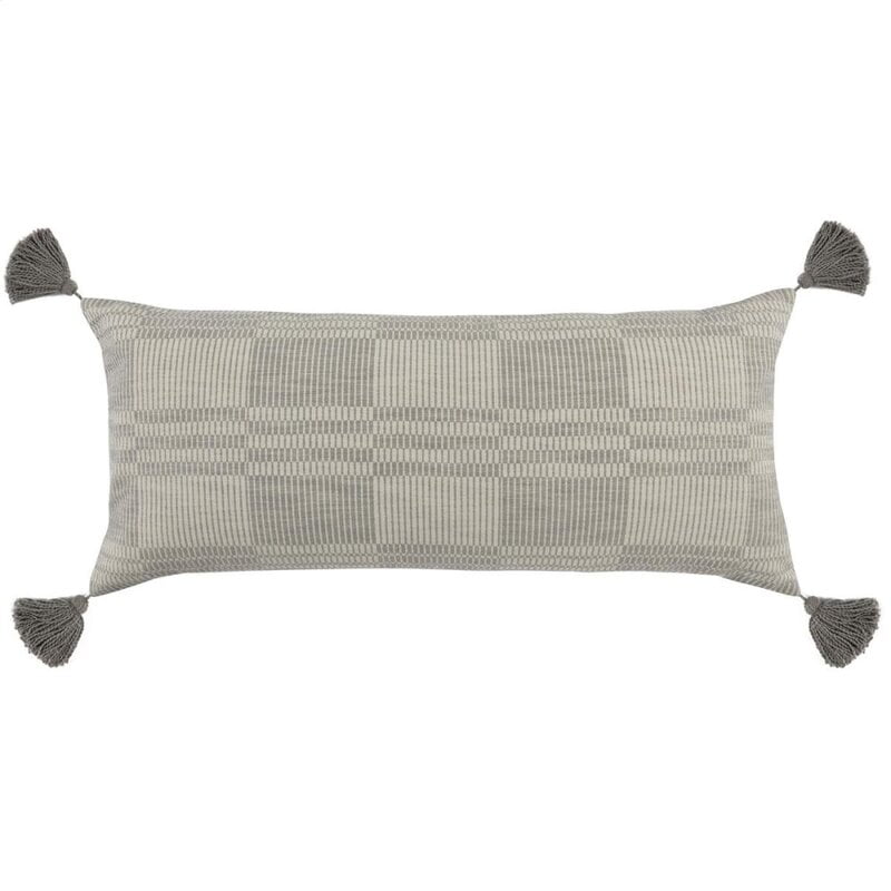 Newton Gray Blue Cushion 16x36 (1 in stock)