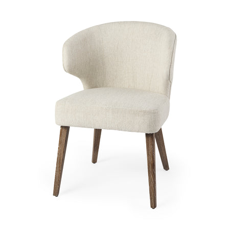 Niles Wingback Cream Fabric Dining Chair (7 in stock)