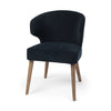 Niles Wingback Navy Fabric Dining Chair (4 in stock)
