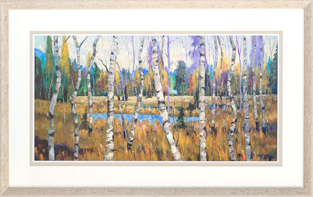 Art  - October Parade Framed with Glass