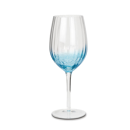 Optic Blue Bubble Red Wine Glass (14 in stock)