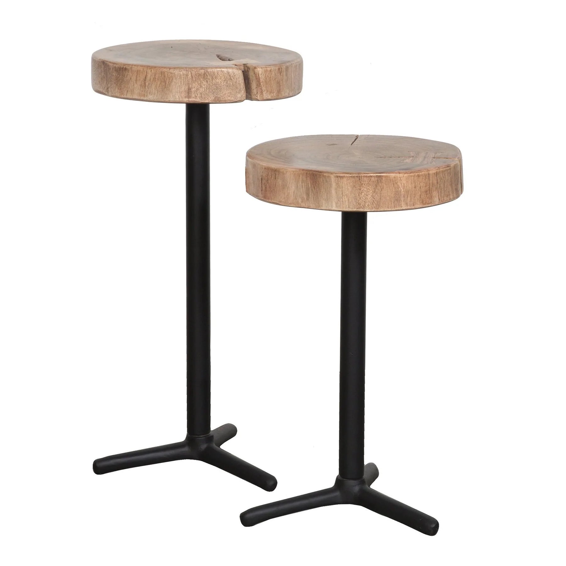 Martini Live Edge set of 2 Side Table (2 in stock)