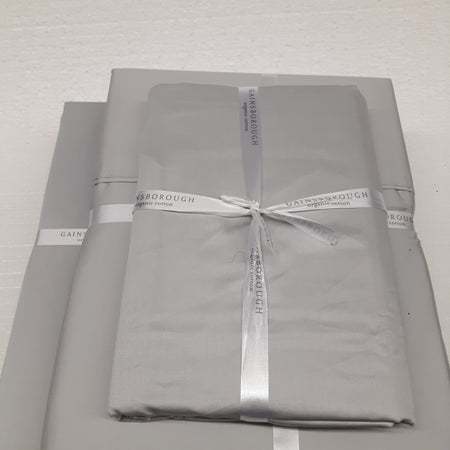 Organic 400 thread count Sheets Set Double Grey (1 set in stock)