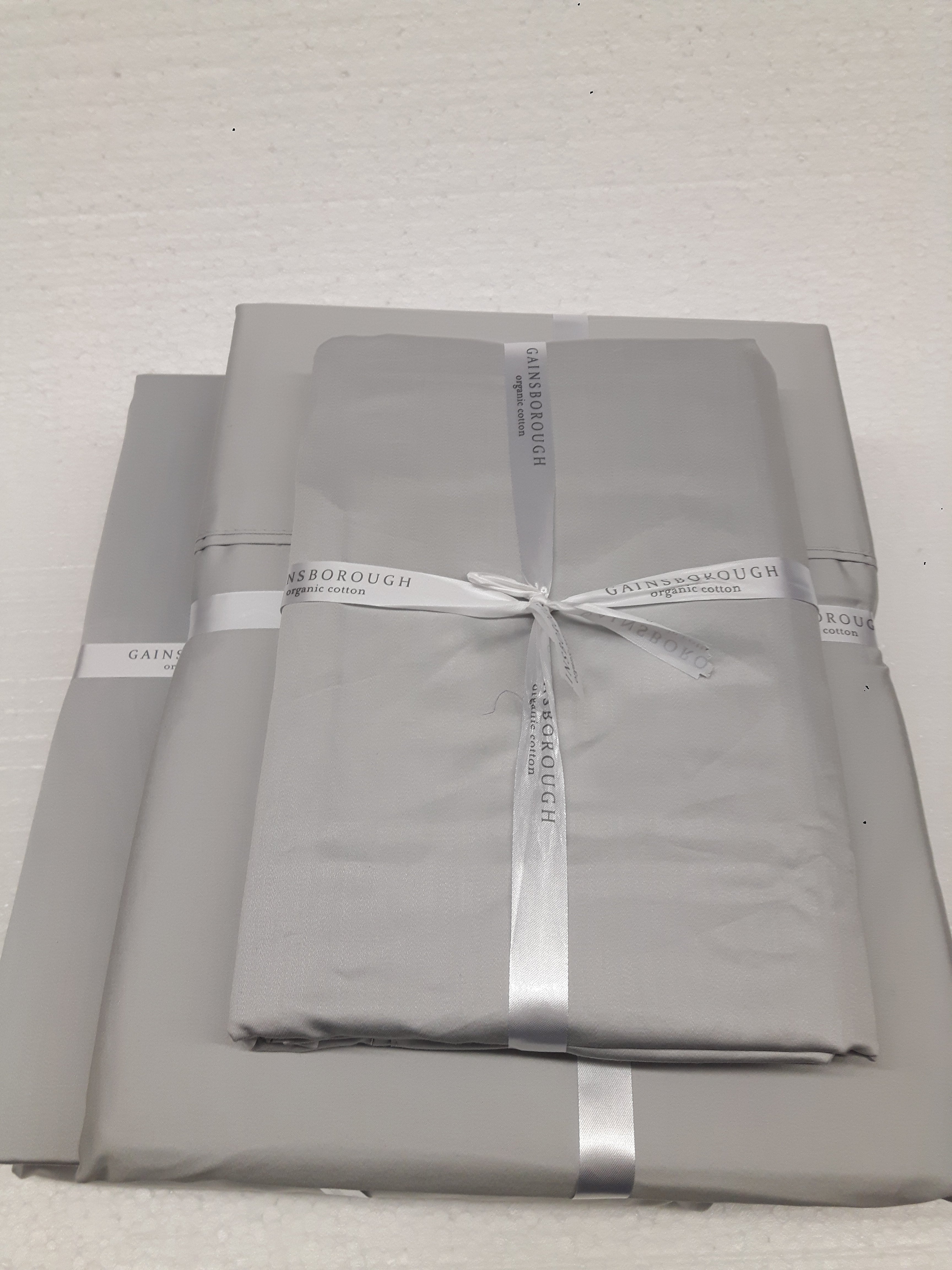 Organic 400 thread count Sheets Set Double Grey (1 set in stock)