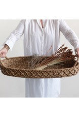 Long Oval Bankuan Weave Tray