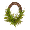 Oval Mixed Fern Wreath 28"  (qty of 2 in stock)