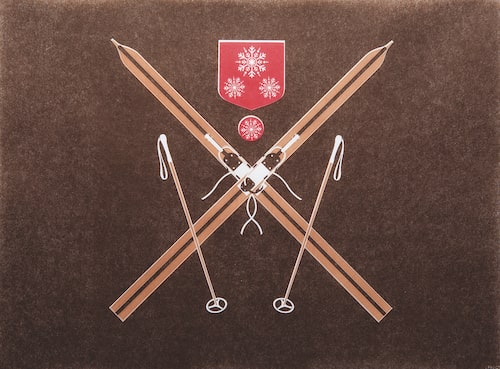 Ski Brun Dinner Size Luxury Paper Napkins (3 in stock)