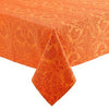 Jacquard Tablecloth Orange Peacock Pattern 60" x 120"
