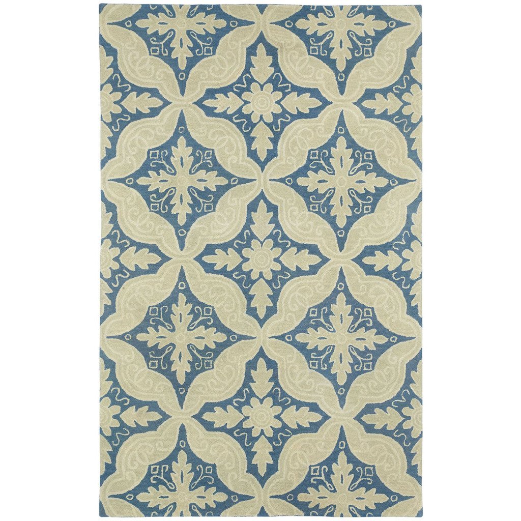 Pintado Blue Williamsburg Wool Rug 5'x 8'(1 in stock)