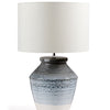 Porcelain Blue Gray White Lamp (3 in stock)