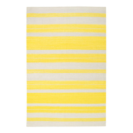 Puhalo Stripe Leo Sun Flatwoven Wool Rug 5' x 8' (1 in stock)