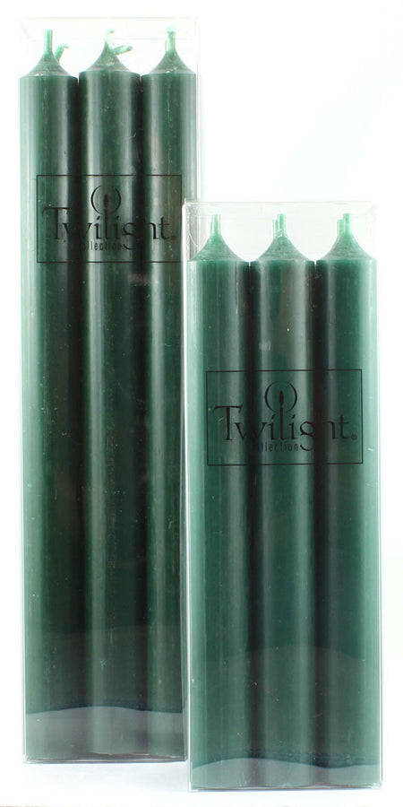 Rainforest Twilight Boxed set of 6  10" unscented taper candles (4 in stock)
