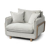 Roy 11 Upholstered Frost Gray Chair (qty of 7 in stock)