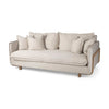Roy 1 Upholstered  Beige Sofa