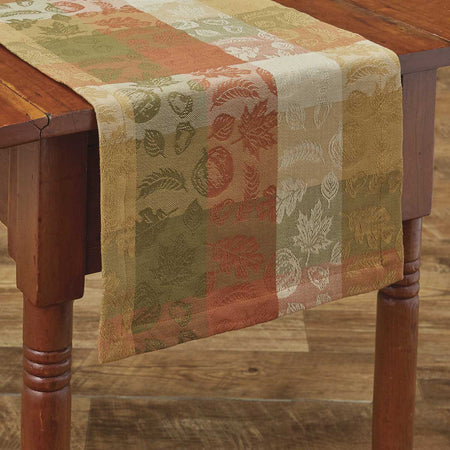 Table Runner Jacquard Leaves Abound 54" (1 in stock)