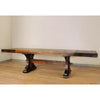 Rustic Carlisle  72 to 108" Dining Table Charcoal Finish