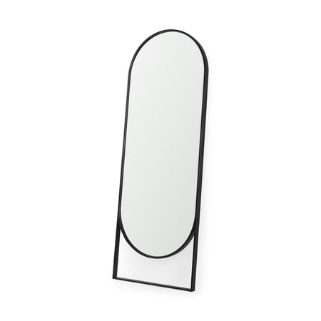 Sadie Arched Black Frame Floor Mirror (1 in stock)