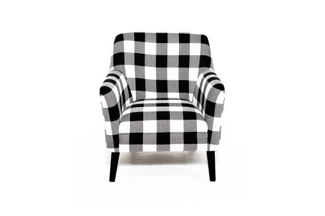 Sandra Accent Chair Bufallo Check Black/White (1 in stock)