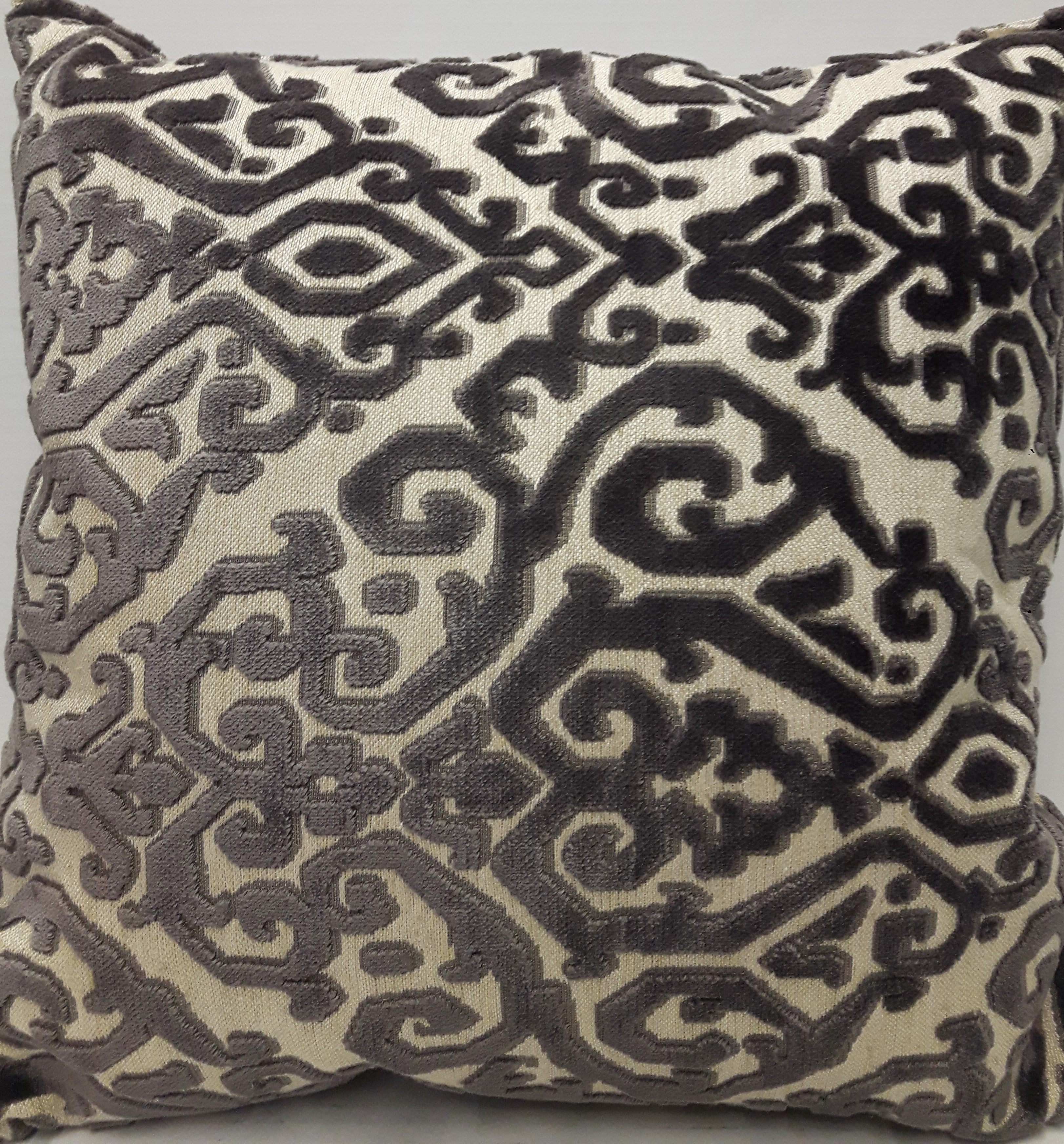 Sarona Cut Velvet Cushion 20"  (2 in stock)