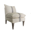 Sasha Accent Chair in Navy Stripe (1 in stock)