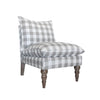 Sasha Accent Chair in Grey Check