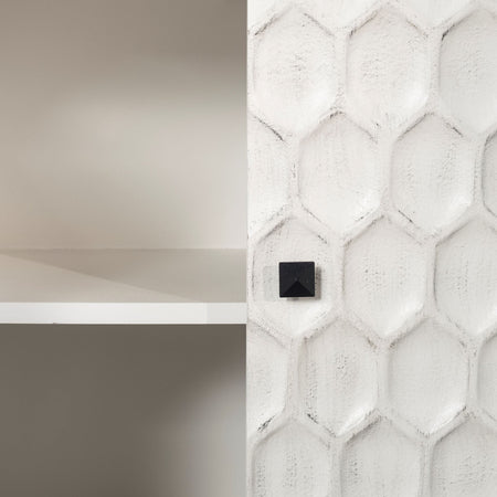 Savannah White Wood and Iron 2 door Cabinet (1 in stock)