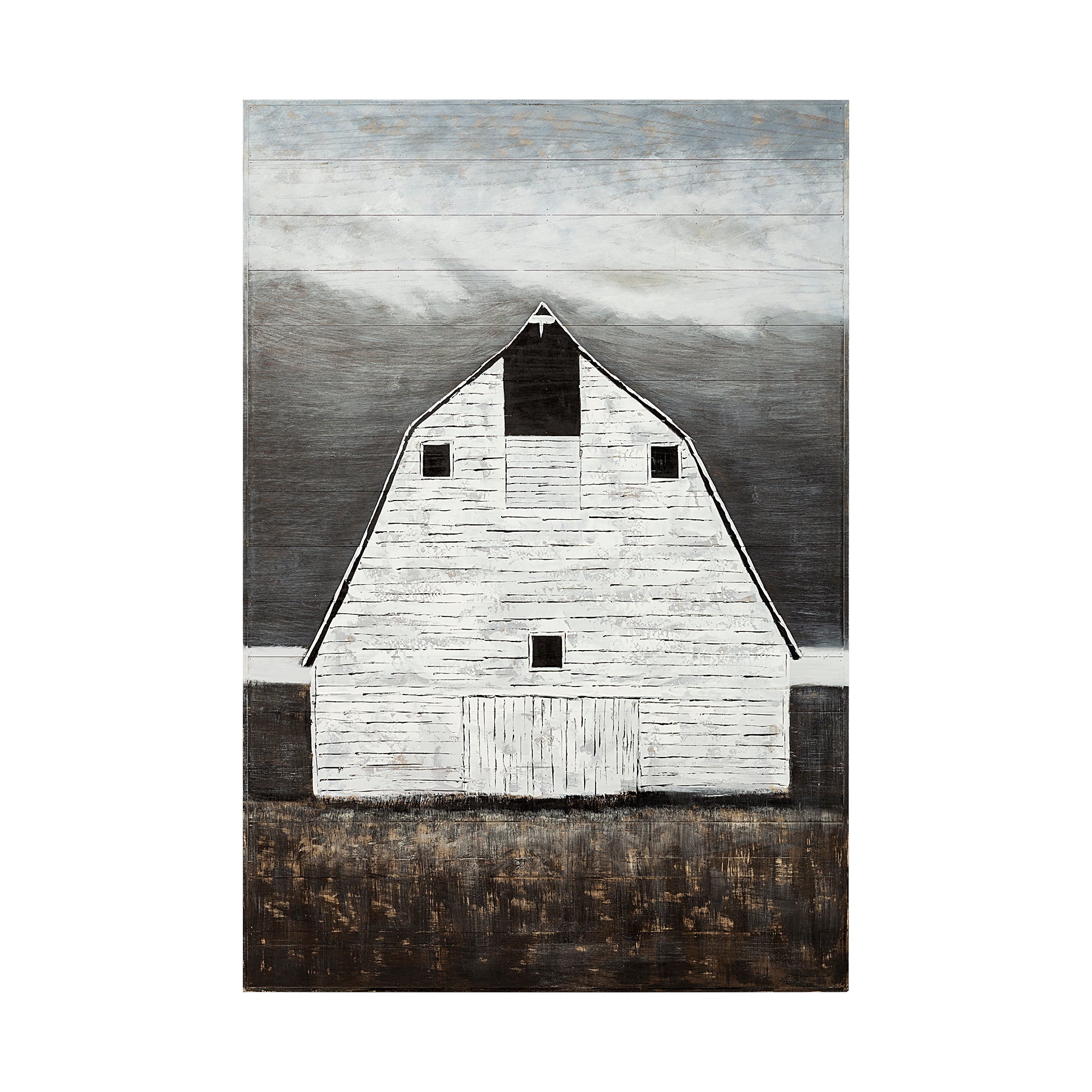 Sawmill Creek Barn Wall Art Hand Painted Oil on Wood (2 in stock)