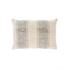 Serena Slub Grey Stripe Cushion 16x24