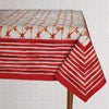 Tablecloth Shibori Coral Pattern 60" x 120"   (1  in stock)